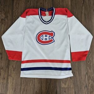 Vintage CCM Montral Canadiens Hockey Jersey Mens Small Maurice Richard Maska